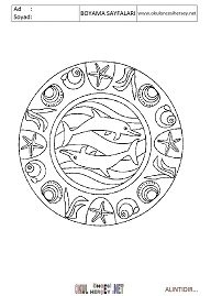 Mandala boyama sayfaları